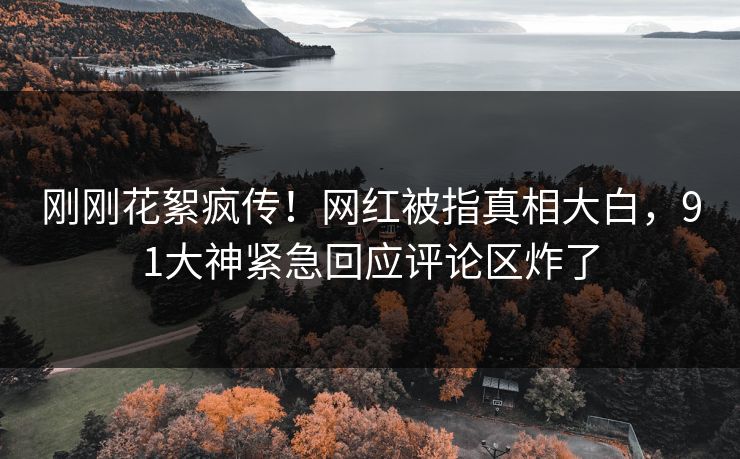 刚刚花絮疯传！网红被指真相大白，91大神紧急回应评论区炸了