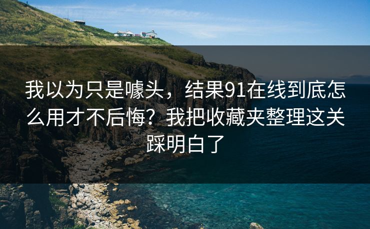 我以为只是噱头，结果91在线到底怎么用才不后悔？我把收藏夹整理这关踩明白了